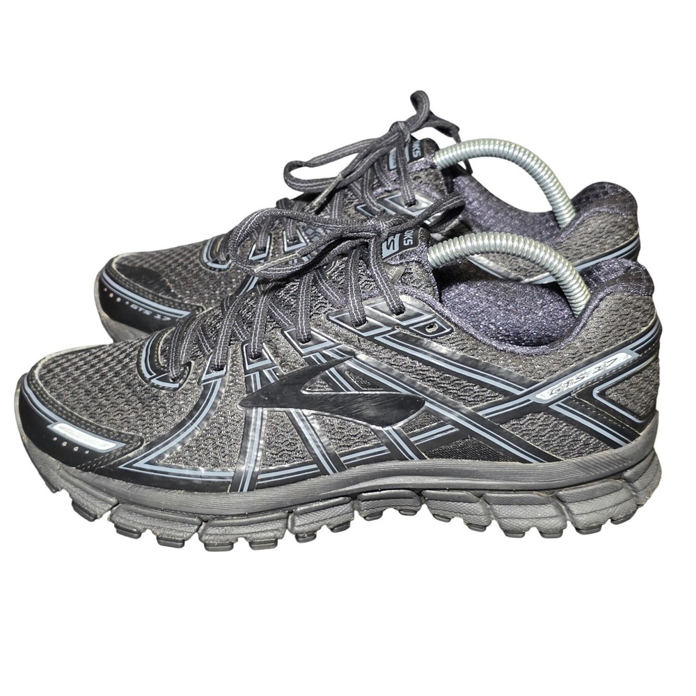 Brooks Adrenaline GTS 17 Mens Running Shoes Black Grey 1202311B068 Size 10 - Picture 2 of 9